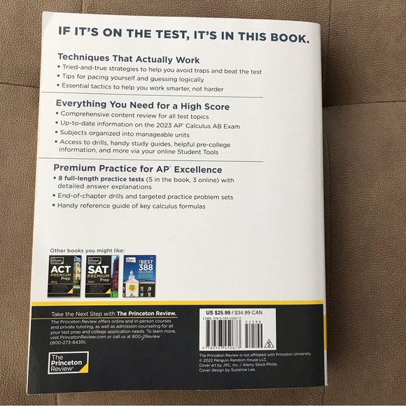 Final sale New The Princeton review AP Calculus AB Premium Prep book 2023 - Picture 2 of 4